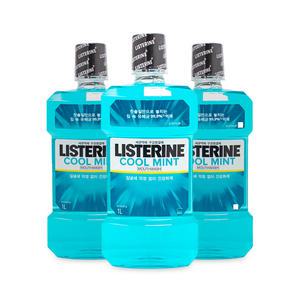 리스테린 구강청결제 쿨민트 1000ml X 3개