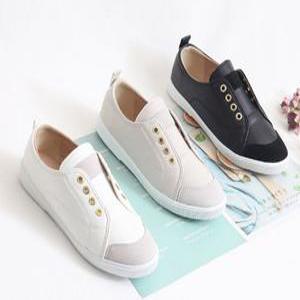 끈없는운동화 단화 스니커즈 굽낮은 운동화