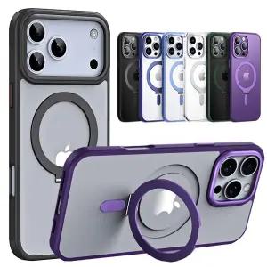 아이폰17 16 15 14 13 12 11 플러스 프로 맥스 에어 e 맥세이프 링 거치대 하드 반투명 핸드폰 케이스