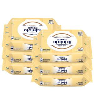 크리넥스 마이비데 키즈 물티슈 캡형 42매x6팩 유아 배변훈련