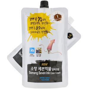 소망 세븐먹물 오징어먹물 참숯함유 1제400ml2제400ml