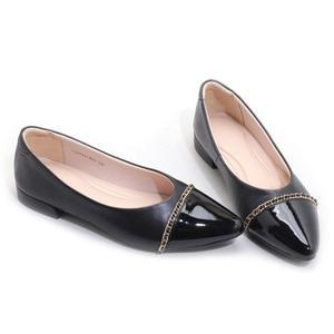 [갤러리아] 세라 여성 양가죽 컴포트 플랫 슈즈 구두 TCP22651 블랙 1CM