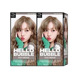 미쟝센 헬로버블 염색약 10AB 애쉬베이지 2개/거품염색