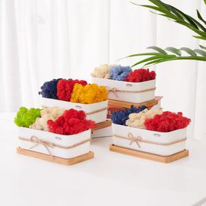 인테리어 도자기 대형 직사각 긴 분갈이 큰 화분 사각 받침대 거실 예쁜 화이트 플랜테리어