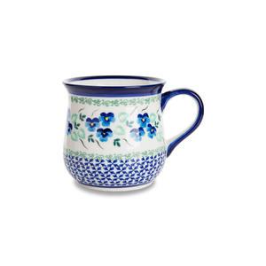 블루밍가든 로맨틱플라워 머그 340ml 팬지 S010, 1개