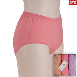 BYC 여성 단색 60수 고급 순면 엄마 맥시팬티 3매세트