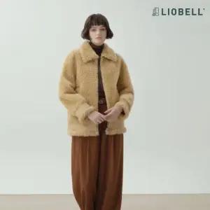 리오벨 컬링 쉬어드 호주산 양모 100% 코트