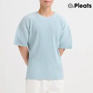 [플리츠미](대구신세계)옴므 솔리드 하프 티셔츠_UPTSS023003