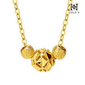골드앤 순금 24K 소이 컷팅 볼 목걸이