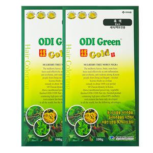 2세트 오디그린골드 오디코디 저자극 새치 천연염색약 (1세트 5회분)