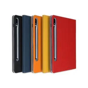 베토벤 갤럭시 탭S9 S10 플러스, FE 헤링본, 천연가죽 스탠딩 케이스