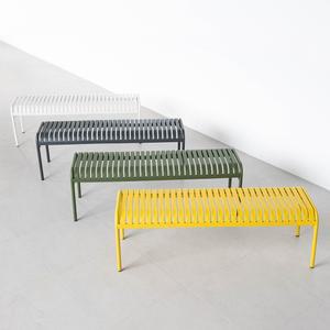 스토니 야외 벤치 스틸 테라스 카페 디자인 웨이팅 벤치 의자