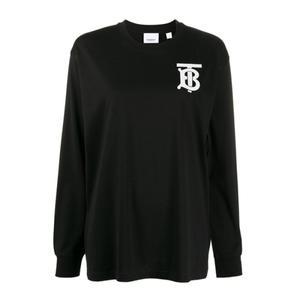 [롯데백화점]버버리 롱 슬리브 모노그램 모티프 코튼 톱 TB 티셔츠 8024342