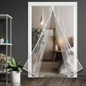 투명 방풍비닐커튼 벨크로일체형 현관바람막이 120x210