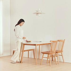 래밍 1000 반원 4인용 식탁세트(의자2+벤치1) i103730