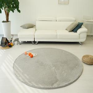 까드리아 인조 토끼털 원형 러그 포근한 거실 카페트