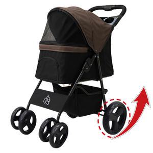 뽀또펫 프리미엄 반려견 유모차 개모차 펫모차 일체형 접이식 분리형 애견유모차