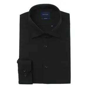 갤러리아 예작 와이셔츠 S/S 긴팔 솔리드 블랙 슬림핏 남방 YJESBS166///BK