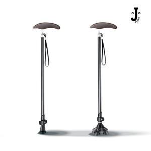 조이픽 노인 어르신 효도 의료용 초경량 카본 고급 우드 손잡이 지팡이