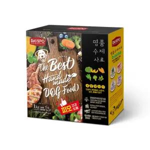 데이스포 명품수제사료 녹황색식단 강아지사료 1kg