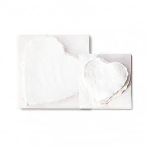 카디 100% 코튼페이퍼 수제지 KPHW 하트+봉투 세트 210g 150x150mm
