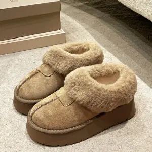 [무드무드] 디에누 통굽 퍼 어그 숏부츠