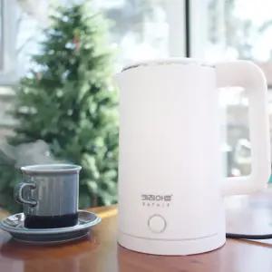 키친아트 대용량 전기 커피포트 가정용 업소용 스텐 전기 무선 주전자