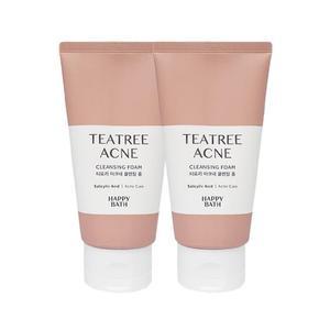 해피바스 티트리아크네 클렌징폼 150g x2