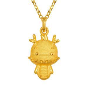 갤러리아 순금 아기 용 돌목걸이 24K 3.75g 돌잔치 100일 선물