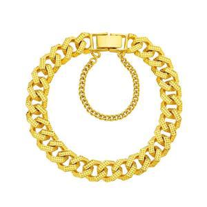 갤러리아 여자 순금 팔찌 체인 땡땡이 팔각 24K 37.5g 18K장식