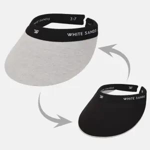[롯데백화점]화이트샌즈 여성 내맘대로 썬캡 PK 리버시블 카멜라 그레이/블랙