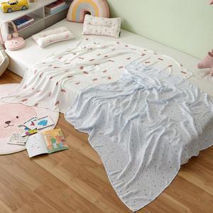 [모던하우스] 보들보들 뱀부100% 거즈블랑켓 120x120 2P 세트 베어스타 아이보리블루