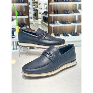 [여주점][미소페][미소페] 남성 발등홀스빗 생고무아웃솔 컴포트단화(2color)722217002 네이비