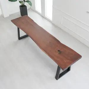 [에보니아] 힐링 자연주의 우드슬랩 호두나무 테이블