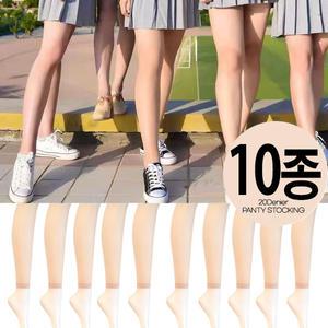 무발 학생스타킹 10개 뭉치 9부 고탄력 팬티스타킹 살색 교복스타킹