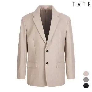 [테이트] 남성울헤링본세미오버핏자켓_KABW9MJK010