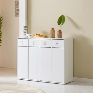 베니트 쓰레기분리수거함 4칸 1060 화이트 /그레이/ 아카시아