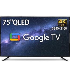 위드라이프 구글 75인치QLED 4K UHD 스마트TV 퀀텀닷패널장착 고화질 프리미엄 안드로이드티비
