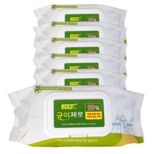균이제로 살균티슈 75매 x 6팩 항균 소독티슈