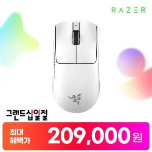 [최.종.가 209,000] 레이저코리아 바이퍼 V3 프로 화이트 무선 게이밍 마우스 Razer Viper V3 Pro White