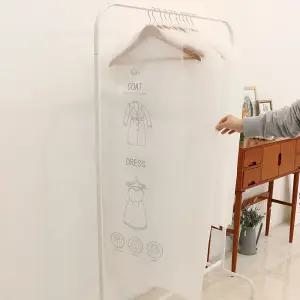 화이트 부직포 투명창 베이직 옷커버 양복10장+코트10장