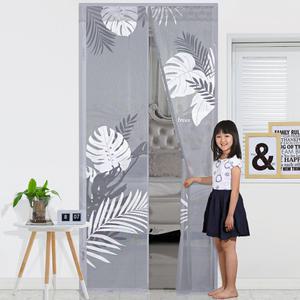 다샵 현관 방문 일체형자석 모기장 방충망 커튼+오픈고정자석2세트(4P)