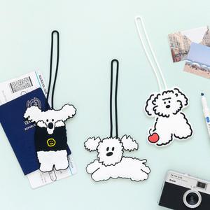 로마네 Brunch Brother 네임택 ver.3 리틀 페이퍼/캐리어 여행가방 이름표/실리콘 재질