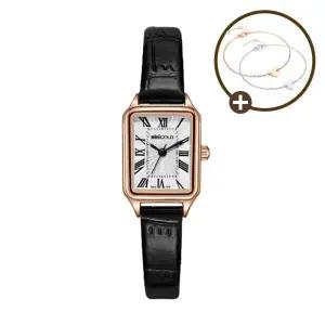 [아트박스]/비엠포엠 미니골드 여자 심플 클래식 가죽손목시계 골드블랙