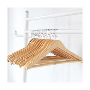 원목 베이직 옷걸이 3P 5986 치마 바지 원피스 투피스 정장 수트 어깨뿔 방지 옷걸이