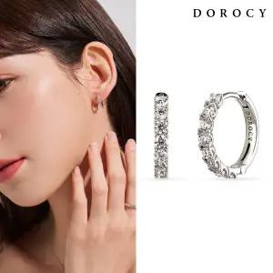 [도로시] 14k 모이사나이트 베이직 링귀걸이