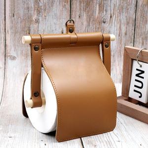 우드 가죽 휴지걸이 가죽 휴지케이스