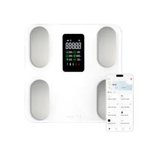 쿠잉 스마트체중계 SBF-B18 화이트 가정용 체지방 체성분 인바디기계 몸무게 미니 정확한 전자