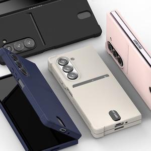 갤럭시 Z폴드6 방탄 크리스탈 프로 컬러핏 카드 슬롯 휴대폰 케이스 제트폴드6 폴더블폰6 커버