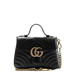 [부산점][구찌][구찌] 24FW (547260 DTDIT 1000) 여성 GG마몬트 미니 탑 핸들 숄더백